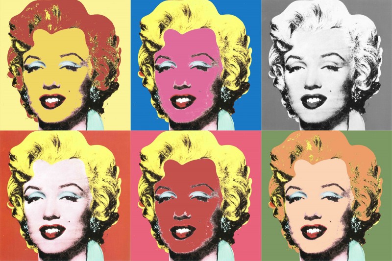 Marilyn Composition, c.1984, Silkscreen in Colors