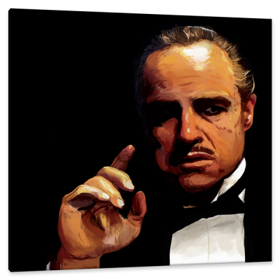 Marlon Brando as Don Vito Corleone, c.2013, Digital on Canvas 