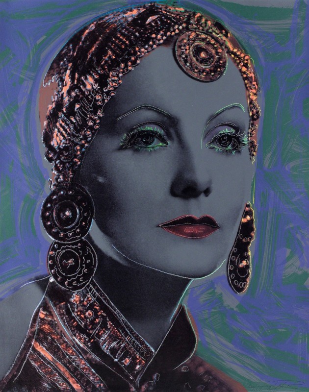 Greta Garbo, c.1985, Rendering on Canvas