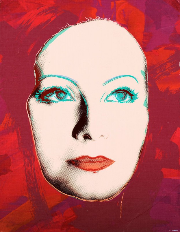 Greta Garbo, The Kiss, c.1985, Rendering on Canvas 