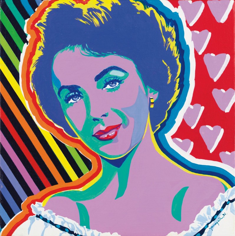 Portrait of Elizabeth Taylor, c.1988, Silkscreen