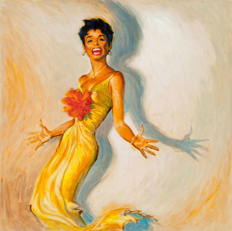 Encore by Lena Horne, c.1958, Gouache on Parchment