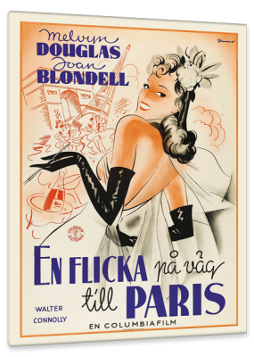 Good Girls Go To Paris, c.1939, Coloration on Fine Linen