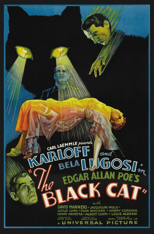 The Black Cat, c.1934, Coloration on Very Fine Linen