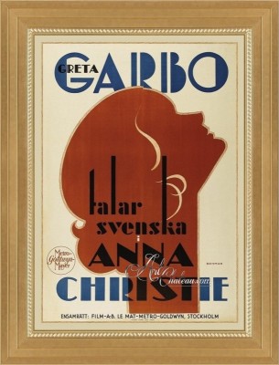 Vintage Style Movie Poster, Staring Greta Garbo