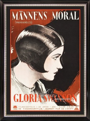 Vintage Movie Poster, Starring Gloria Swanson in Manhandled