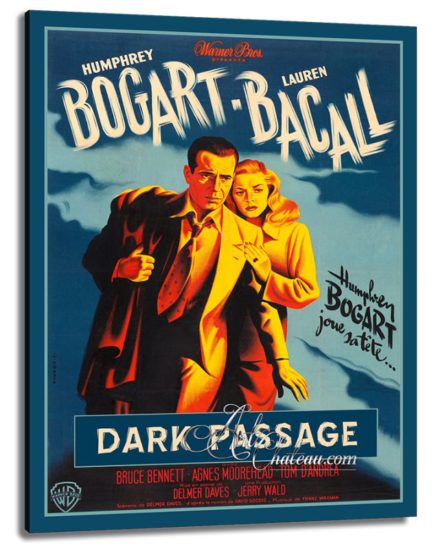 Vintage Hollywood Style Movie Poster, Dark Passage