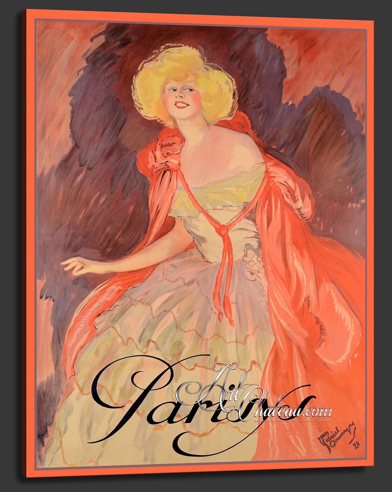 Vintage Style Advertising Poster, after Jean Gabriel Domergue