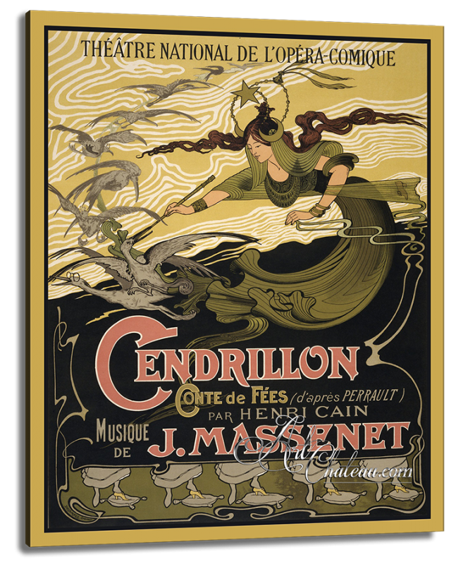 Cendrillon, after Vintage French Opera Poster