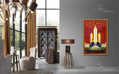 Vintage Poster of the Chicago World's Fair  