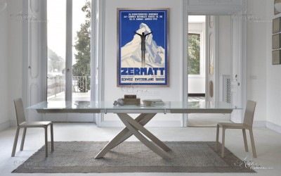 Vintage Style, Zermatt Travel Poster, after Pierre Kramer