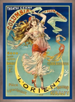 Vintage Art Nouveau Style Poster, Theater Geant