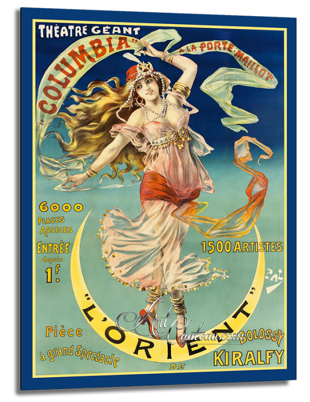 Vintage Art Nouveau Style Poster, Theater Geant