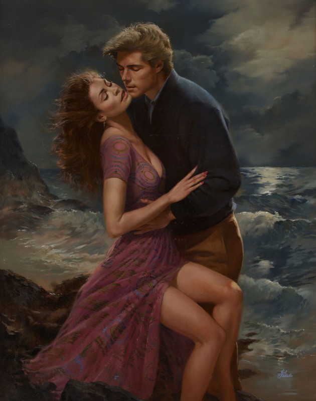 Loveswept, Paperback Cover, c.1984, Oil on Masonite