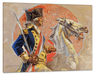 Fourth of July, George Washington, Saturday Evening Post, c.1917, Oil on Canvas