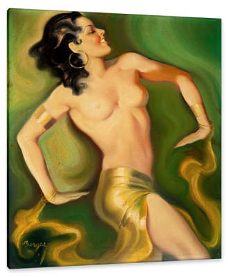 Exotic Pin Up with Bracelets, c.1936, Oil on Canvas