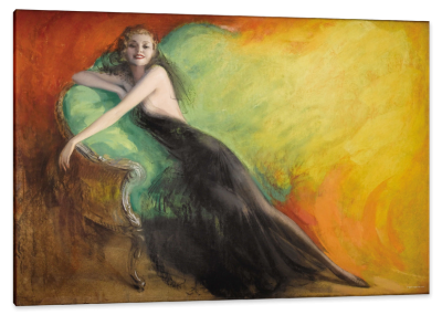 Reclining Beauty, c.1927, Pastel on Board