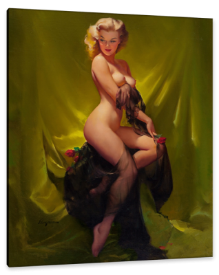 Golden Beauty, Calendar Illustration, c.1957, Oil on Canvas