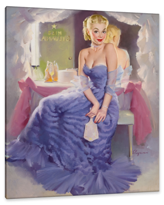 Miss Sylvania Backstage, c.1956, Oil on Canvas