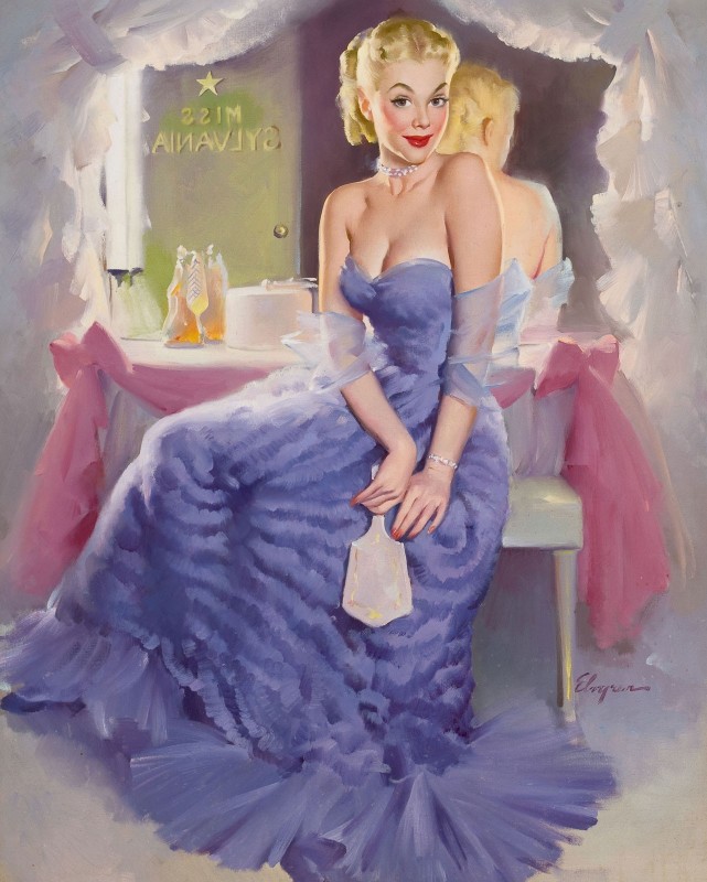 Miss Sylvania Backstage, c.1956, Oil on Canvas