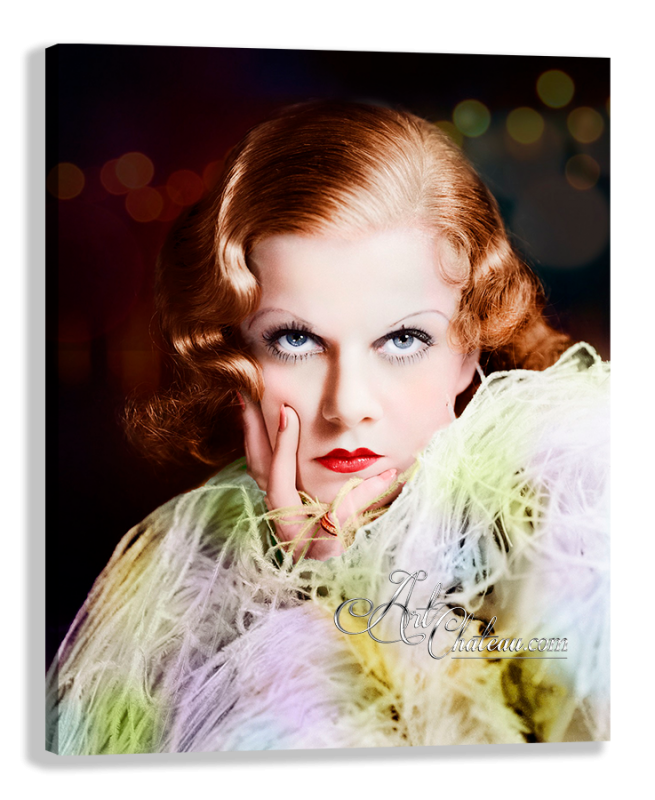 Jean Harlow, after Art Deco Photograph by George Hurrell