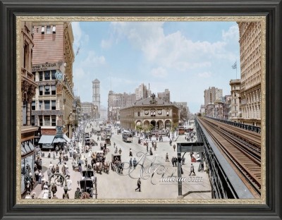 Vintage Photograph of Herald Square, New York City