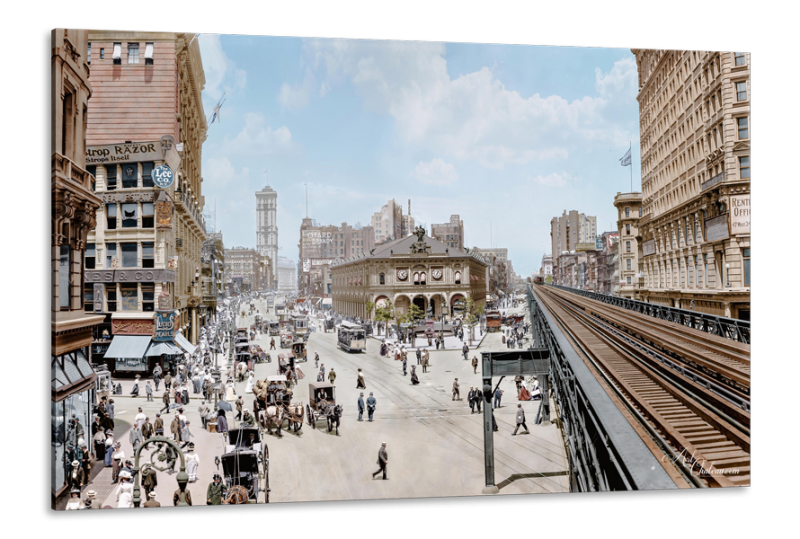 Vintage Photograph of Herald Square, New York City