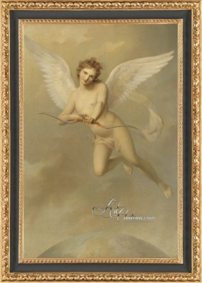 Swedish Rococo Style Painting of Cupid, after Fredric Westin