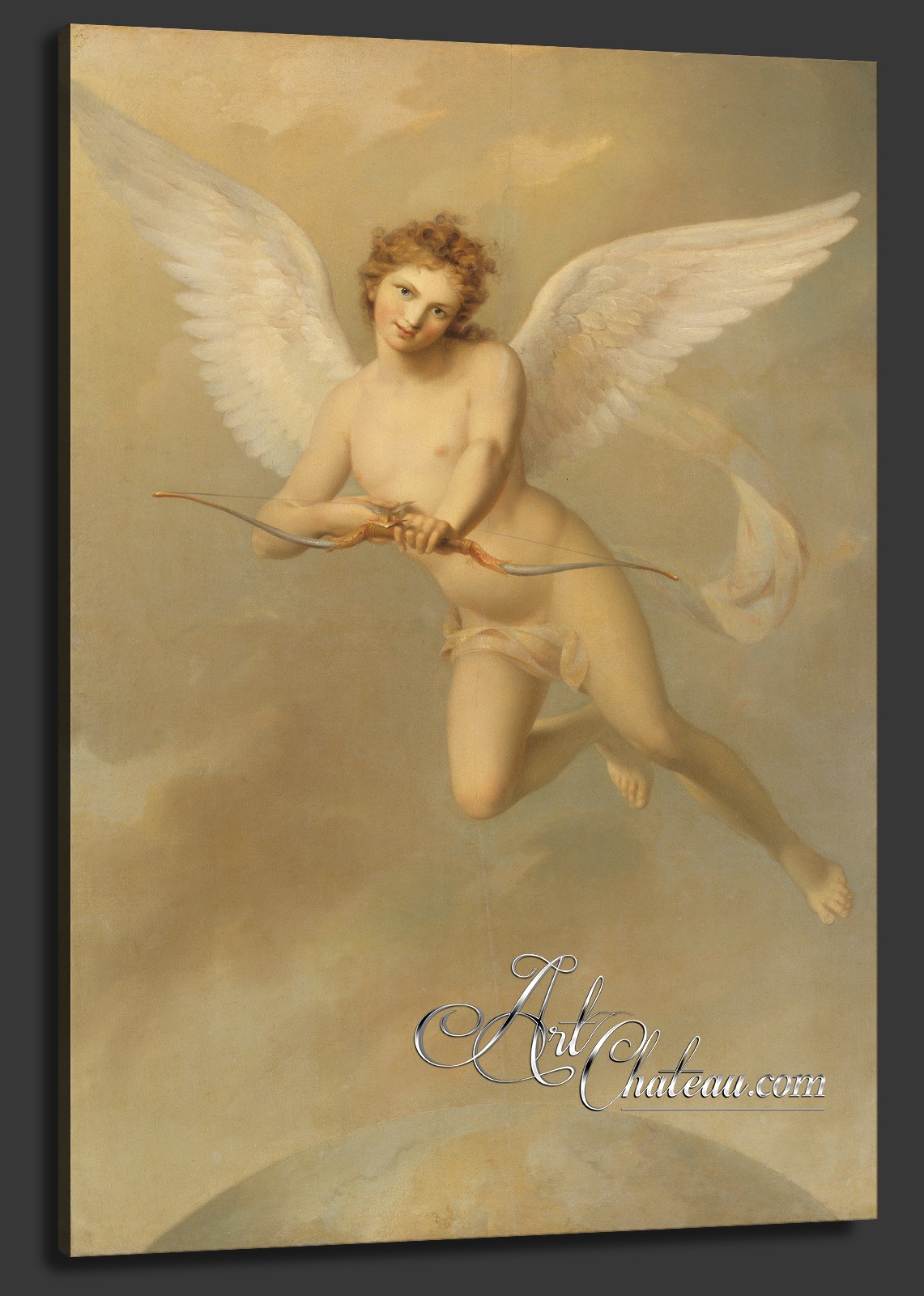 Swedish Rococo Style Painting of Cupid, after Fredric Westin