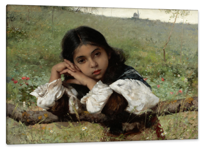 Moments of Thoughtfulness, c.1898, Oil on Canvas