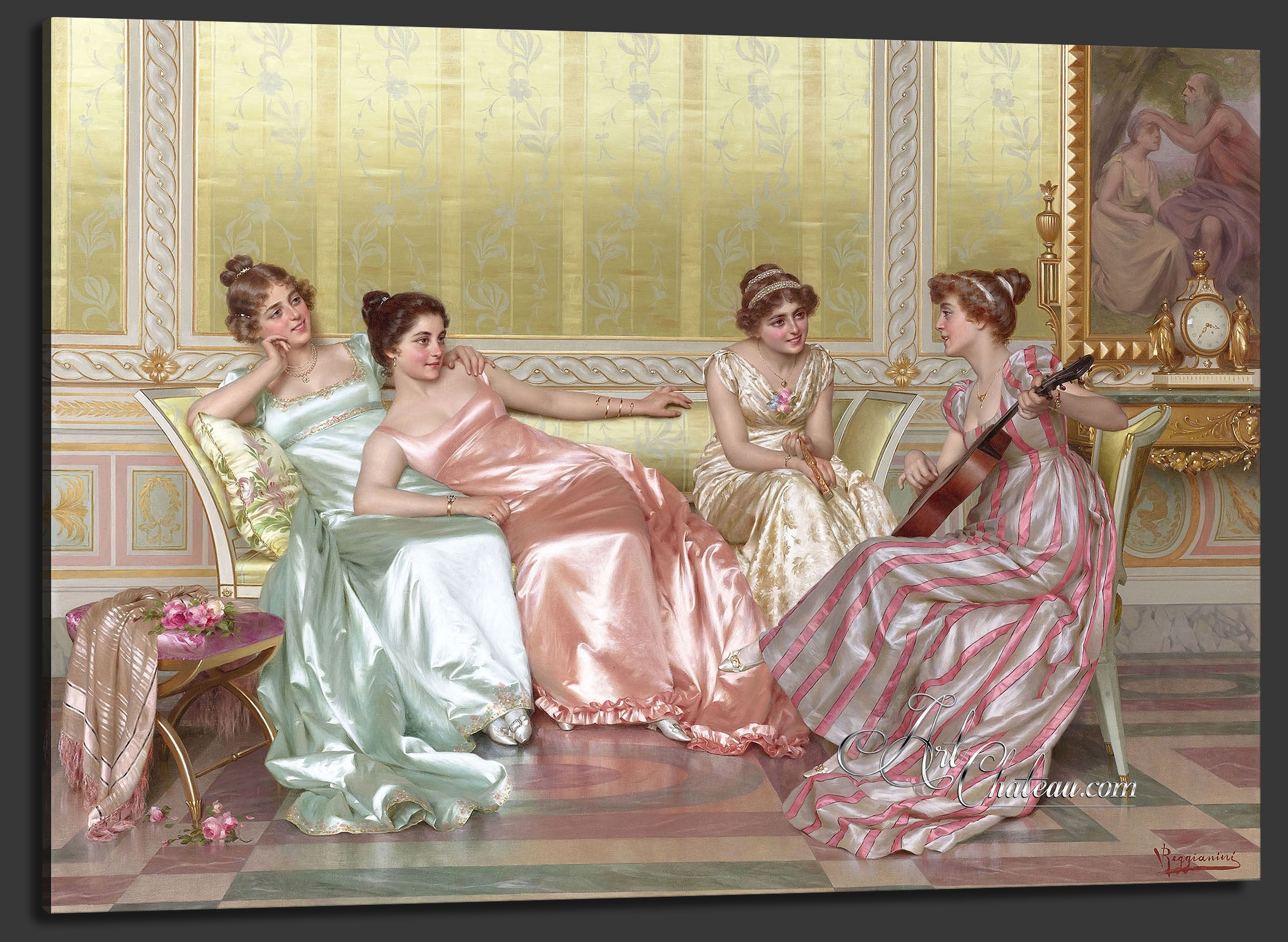 La Soiree, after Painting by Vittorio Reggianini