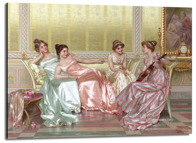 La Soiree, after Painting by Vittorio Reggianini