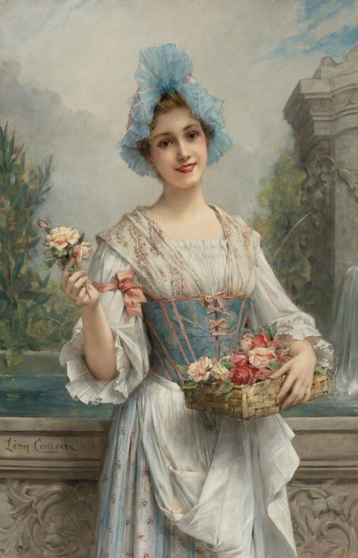 The Flower Girl, c.1880, Oil on Canvas