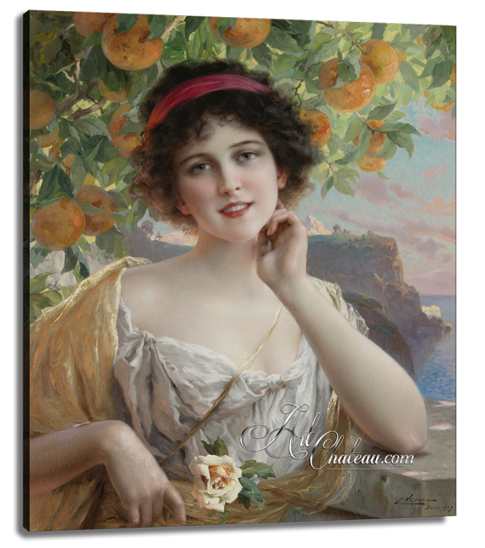 Beauty Under the Orange Tree, after Emile Vernon