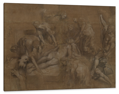 Lamentation of Christ, c.1598, Pen, Chalk and Brown Paper