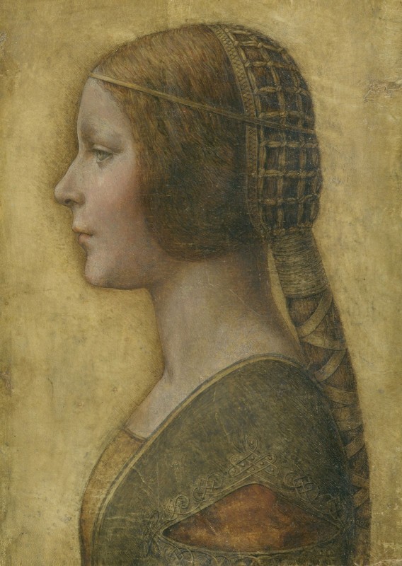 The Beautiful Princess, c.1492,  Chalk and Ink Drawing