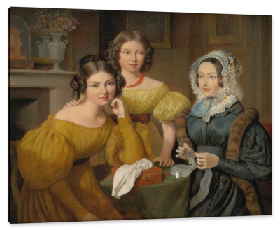 Madame Vieyres and her Daughters, c.1831, Oil on Canvas
