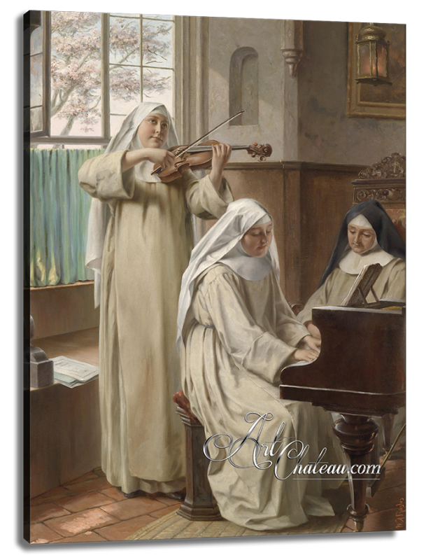 Music in the Cloister, after August Wilhelm Roesler