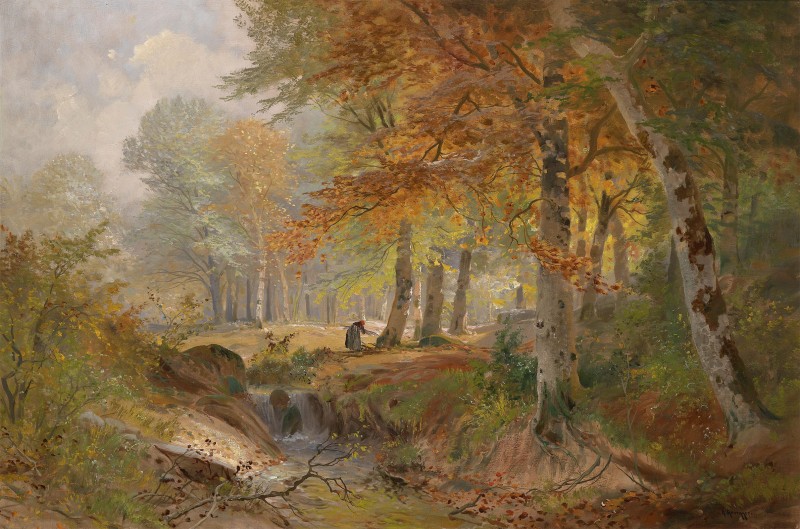 Autumn Woodland, c.1917, Oil on Canvas