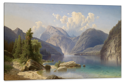 View of the Konigssee, c.1870, Oil on Canvas
