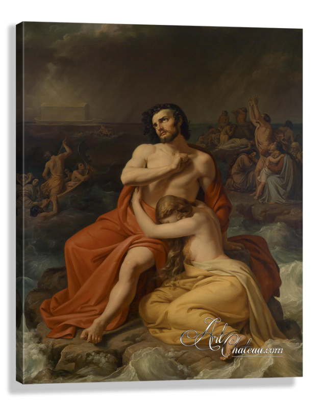 The Flood, after Neoclassical Painting by Adolf Chwala