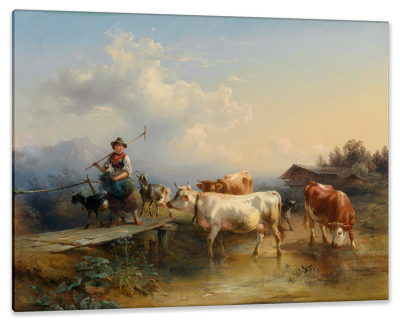 Return of the Shepherdess, c.1848, Oil on Canvas