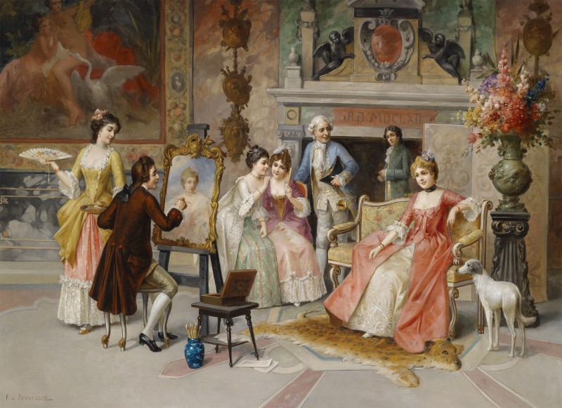 Portrait in the Salon, c.1902, Oil on Canvas