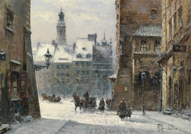 View of Krakow, c.1932, Oil on Canvas