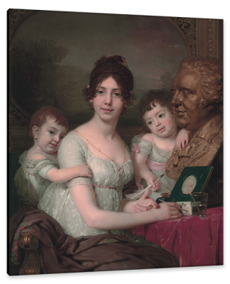 Countess Liubov Bezborodko with Children Aleksandr and Grigorii, c.1800, Oil on Canvas
