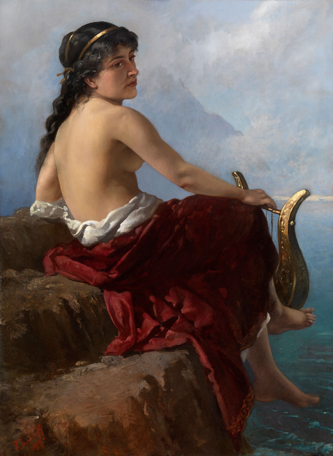 Sappho, c.1900, Oil on Canvas