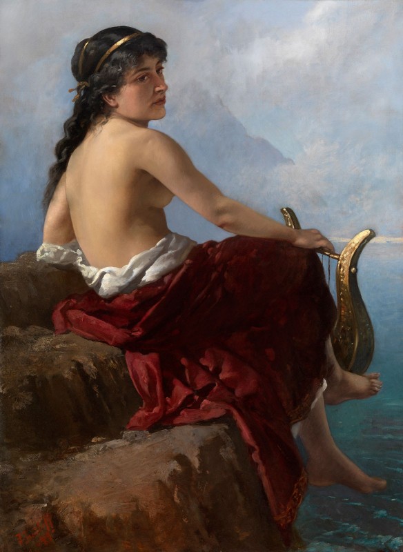 Sappho, c.1900, Oil on Canvas