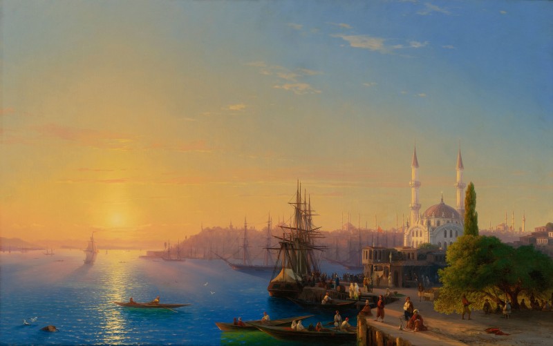 View of Constantinople and the Bosphrus c.1856, Oil on Canvas