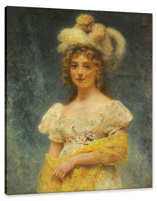 Portrait of a Young Girl, c.1890, Oil on Canvas