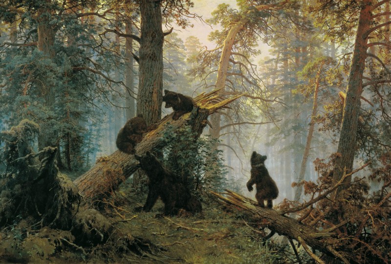 Morning in a Pine Forest, c.1886, Oil on Canvas